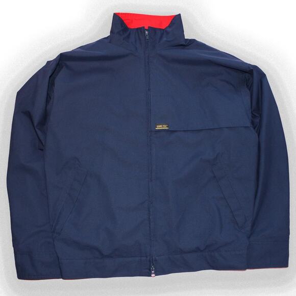 Navy Blue Red Vintage 90's Gore-Tex Wind Breaker Zip-up Jacket - Picture 1 of 8